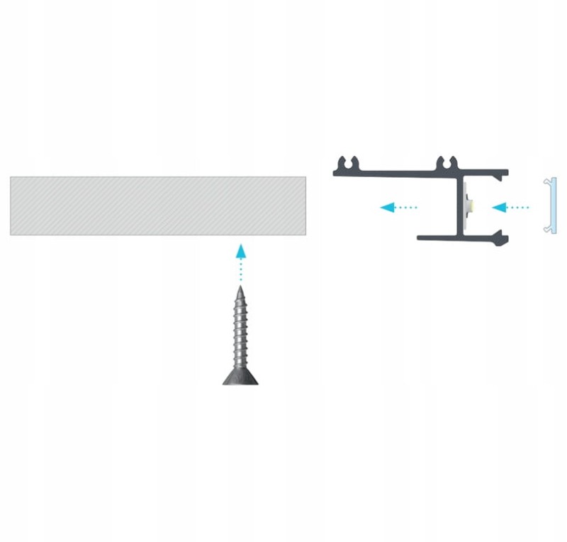 Profil krawędziowy płyta karton-gips do LED APA12 BIAŁY lakierowany