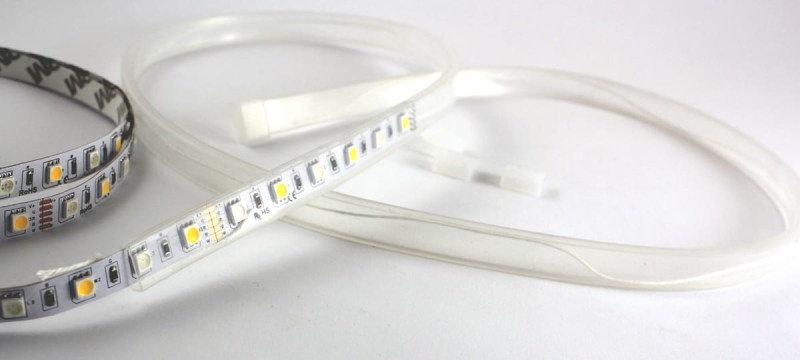 Osłona silikonowa do taśm LED do 8mm wodoodporna IP67 1m