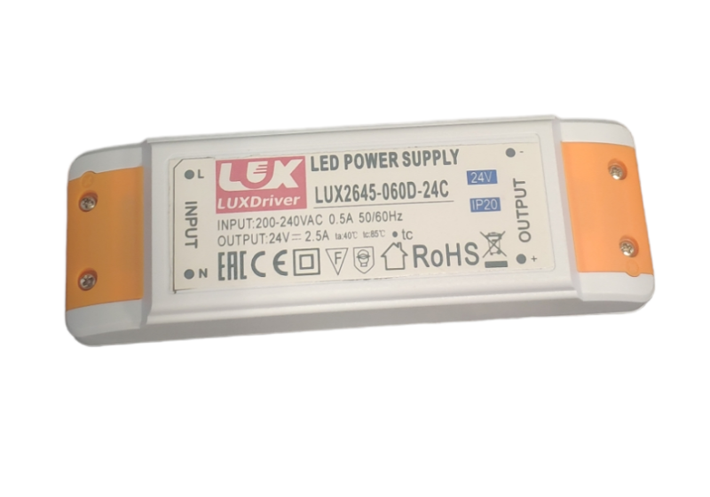 Zasilacz LED DS2645 2,5A 60W 24V DC plastic