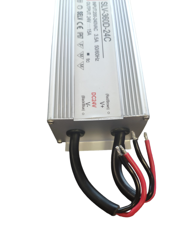 ZASILACZ LED SLV wodoodporny IP67 24V 15A 360W
