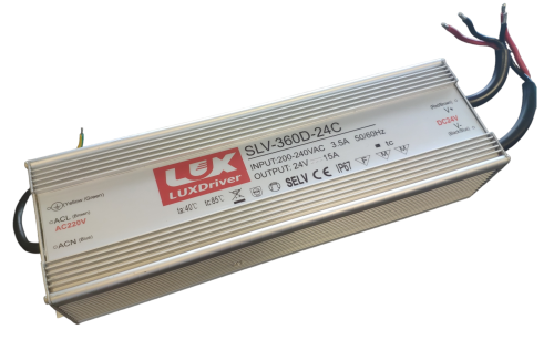 ZASILACZ LED SLV wodoodporny IP67 24V 15A 360W