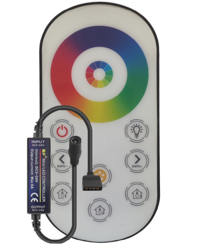 Kontroler Pilot DOTYK taśma LED RGB RADIOWY TD03