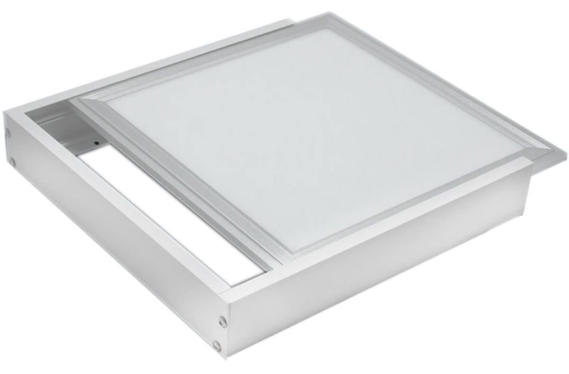 Ramka ECOLIGHT do panelu 60x60 alu BIAŁA