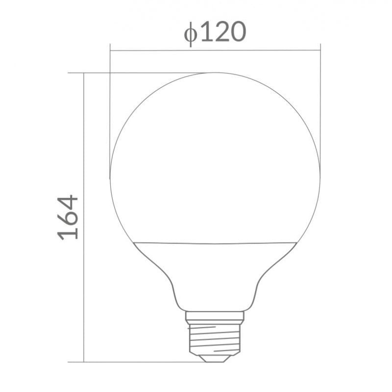 Żarówka LED ECOLIGHT GLOBE E27 25W NW 4000K 2250lm