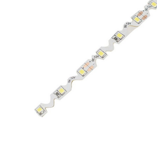 Taśma S-shape wyginana LED SMD2835 IP20 biała zimna 1m