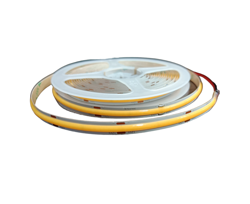 Taśma 12V COB 480 LED IP20 biała ciepła 8mm 1m