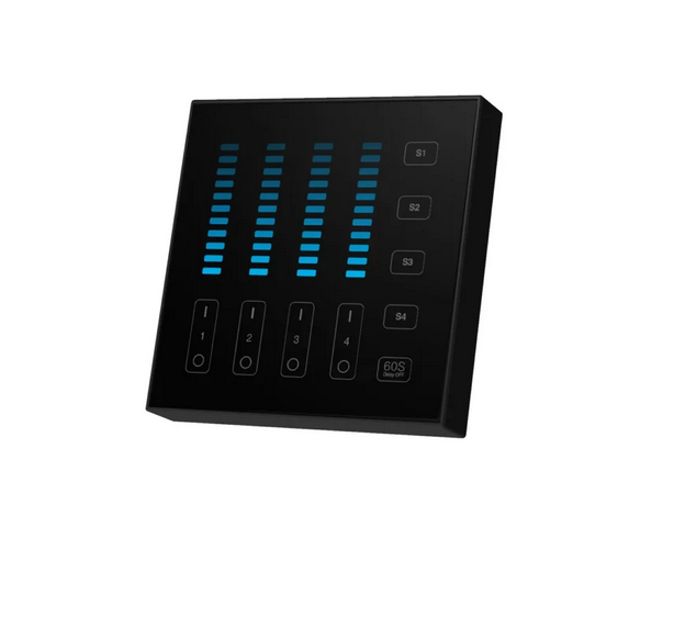 Miboxer Sterownik naścienny MONO 4-strefy B5 CZARNY