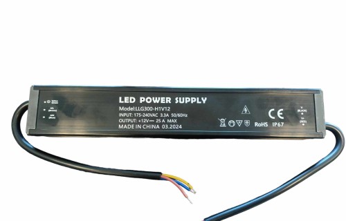 LLG ZASILACZ LED IP67 12V 25A 300W SLIM