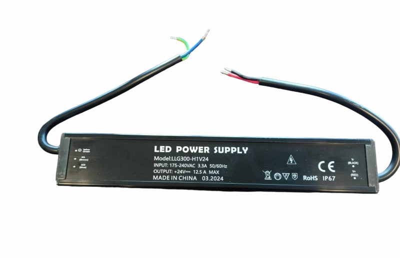 LLG ZASILACZ LED IP67 24V 12,5A 300W SLIM