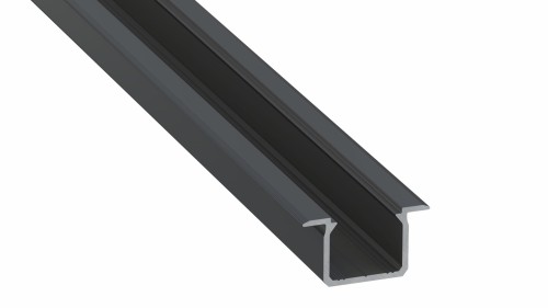 Profil aluminiowy LUMINES typ U CZARNY 1m