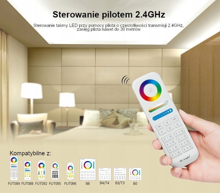 Milight MIBOXER Kontroler RGB LED 230V POW-LH1