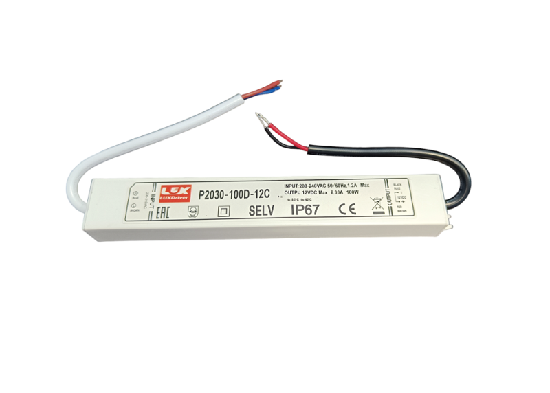 Zasilacz P2030 12V 8,3A 100W hermetyczny IP67