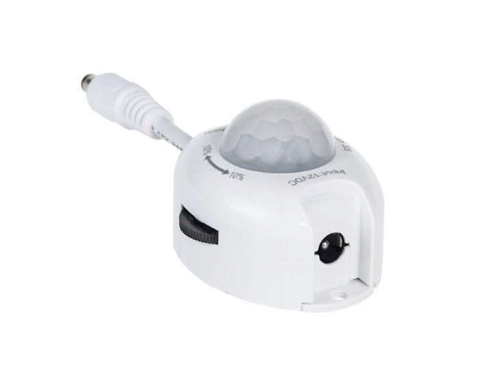 Czujnik ruchu do LED 12V DC PIR 10m 120° MCE242