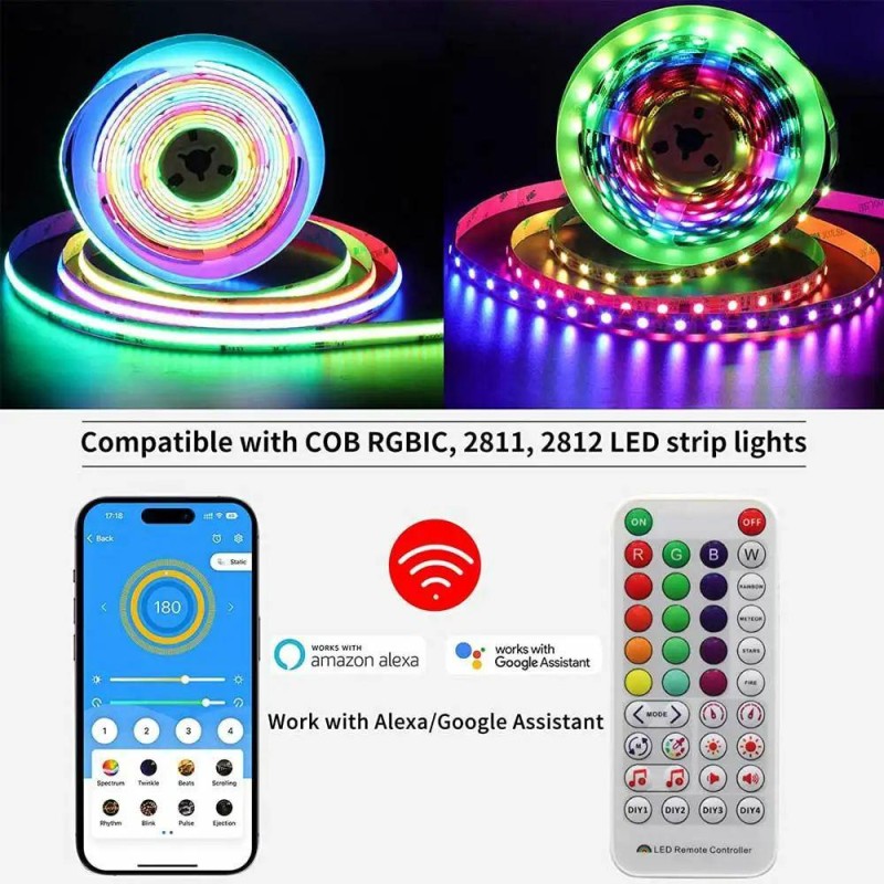 Sterownik RGB magic IC muzyczny WiFi SP511E WS2812B