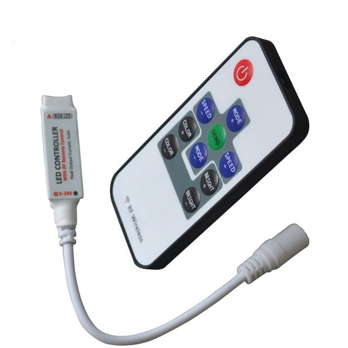 Sterownik RGB RF mini - radiowy - 10 przycisków 12V 6A 72W