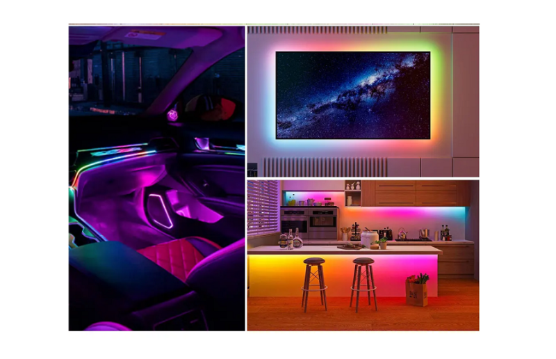 Taśma LED RGB COB MAGIC WS2812 5V 5mm 160LED/m 5m