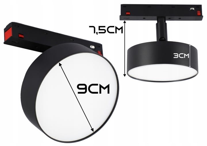 Reflektor SL Szynowy LED 12W 4000K Magnetyczny