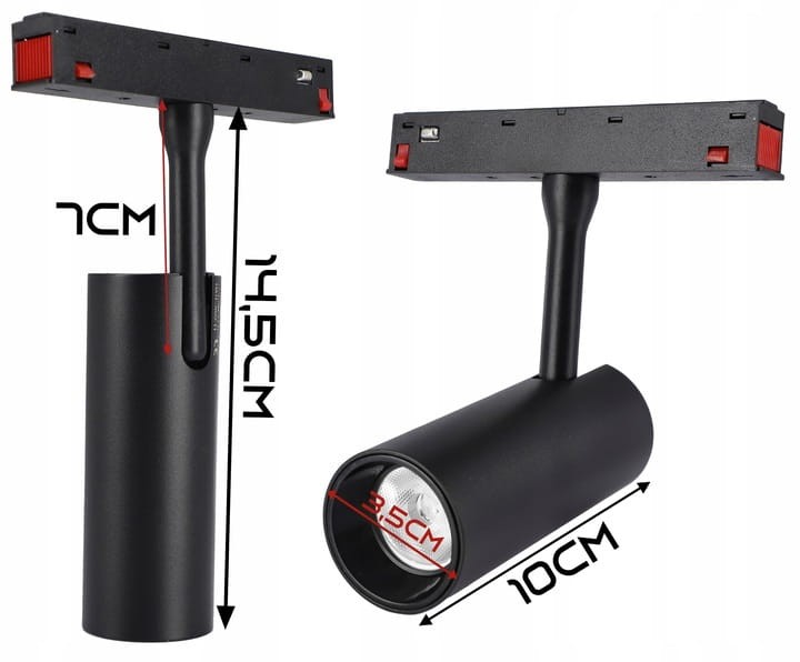Reflektor Szynowy LED Spot Lampa 7W 3000K