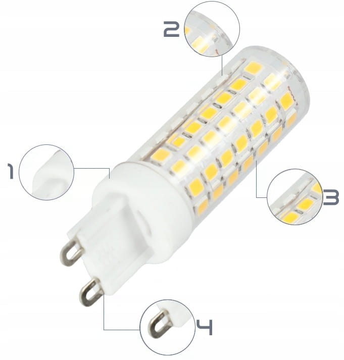 Żarówka LED Smart-LED G9 10W WW CIEPŁA 900lm