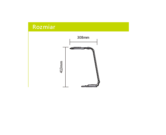Lampka biurkowa LED Aigostar 8W 500lm Biała
