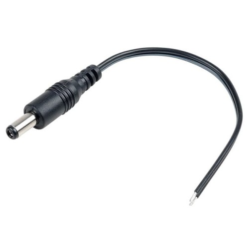 Wtyk DC 2,1/5,5 z kablem ~15cm