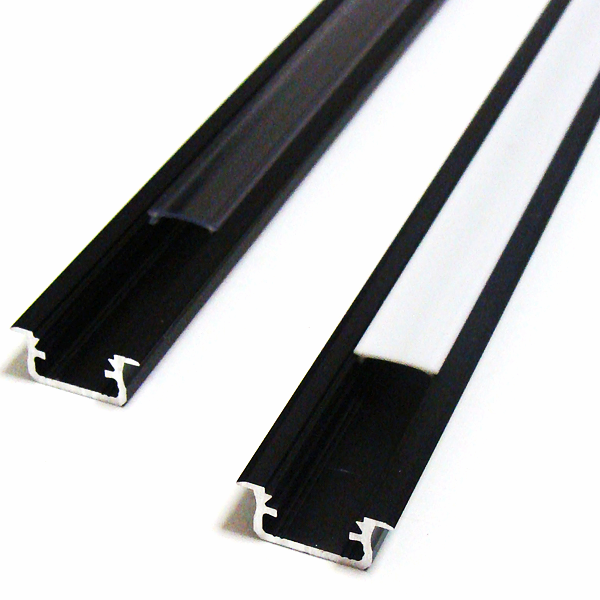 Profil aluminiowy LUMINES typ B anodowany CZARNY 1m