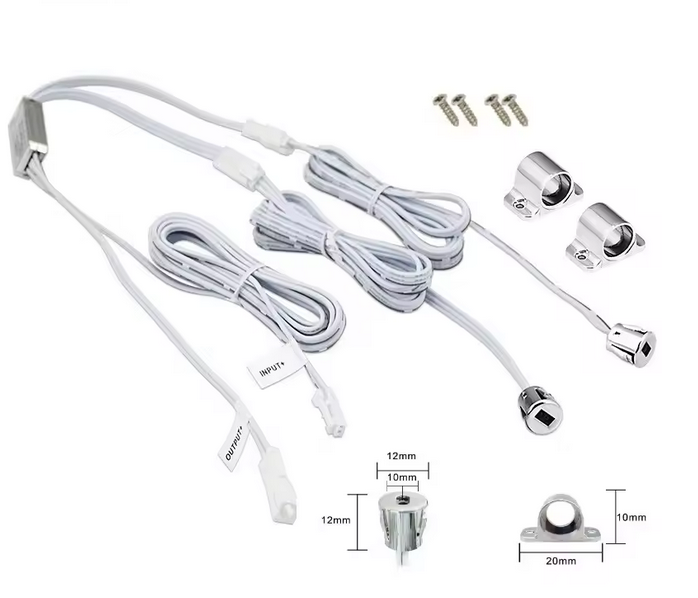 Włącznik drzwiowy LED meblowy dwa czujniki FVD03-B