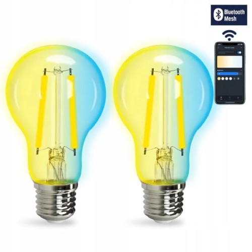 Żarówka LED Aigostar E27 6W A60 FIL CCT MESH 2pcs