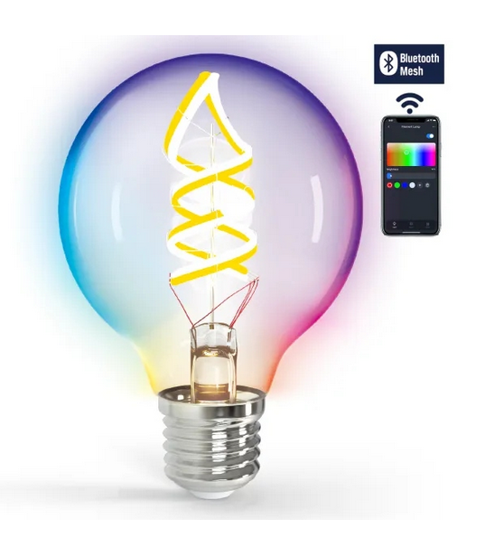 Żarówka LED Aigostar E27 G95 4,9W RGB+W Mesh