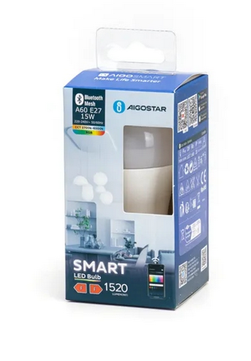 Żarówka LED Aigostar E27 15W A60 MESH RGB+CCT