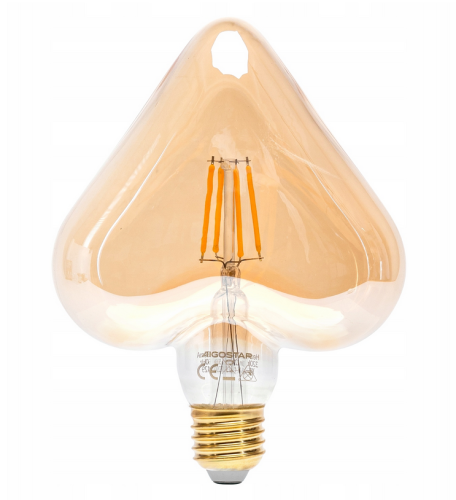 Żarówka LED Aigostar E27 Serce 4W 1800K FILAMENT