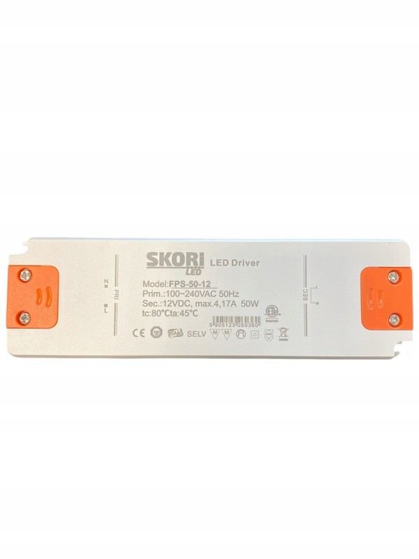 Zasilacz LED FPS-50-12 4,16A 50W 12V DC meblowy