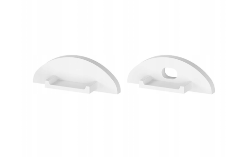 Komplet zaślepek bocznych do profilu TECH-LIGHT P2-1 BIAŁE