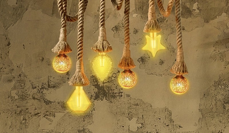 Żarówka LED Filament E27 4W 1800K BURSZTYN GWIAZDA