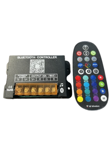 Sterownik ściemniacz radiowy Bluetooth RGB 5-24V 30A