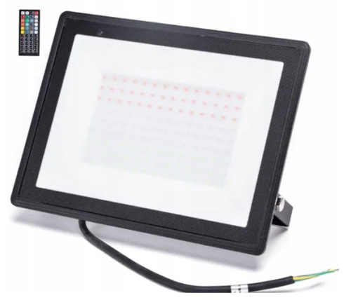 Naświetlacz Aigostar RGB 100W IP65 Reflektor LED + Pilot