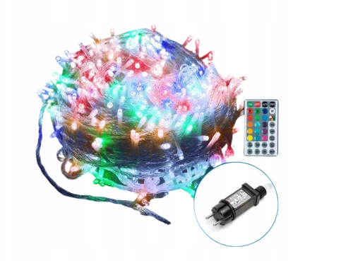  Lampki choinkowe Aigostar RGB z pilotem 30 m+3m