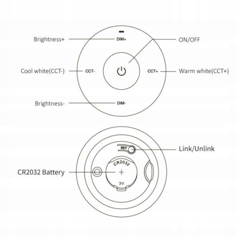 MiBoxer Milight magnetyczny minipanel K2-B CZARNY