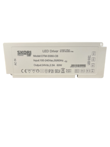 Zasilacz LED Cabinet 2.5A SS60-CB 60W 24V DC