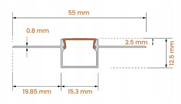 Klosz mleczny Smart-LED PG1 2M