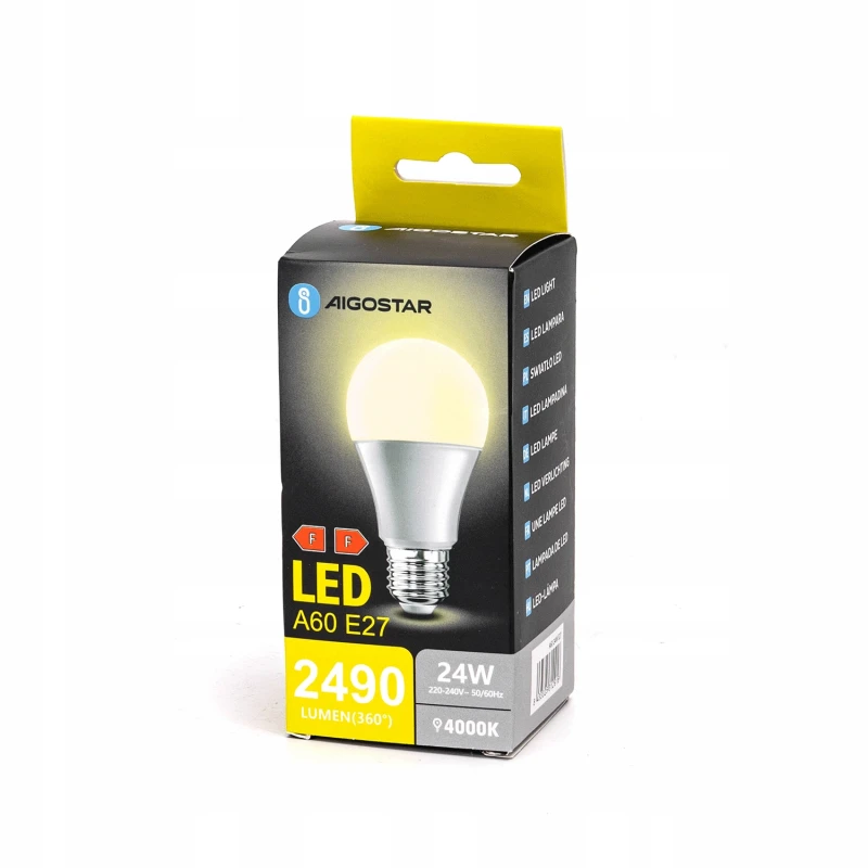 Żarówka LED E27 24W SMD2835 Aigostar A60 4000K