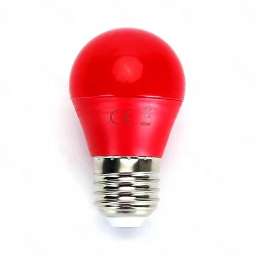 Żarówka LED E27 4W SMD2835 Aigostar G45 CZERWONA