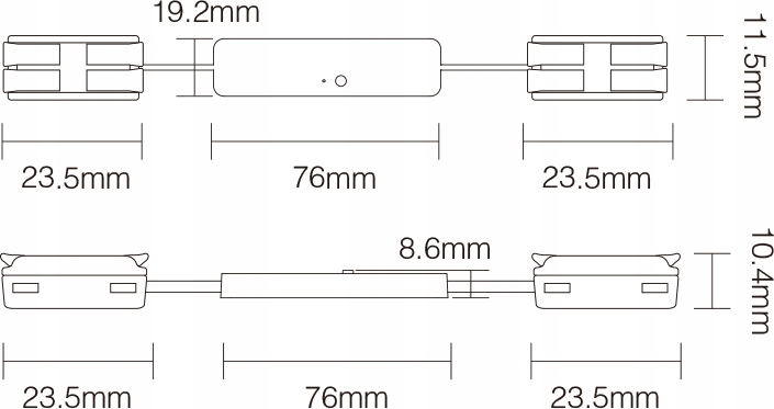 Sterownik Kontroler Mini MONO Szybkozłącze Taśma LED Miboxer MLR2 12-24V 6A