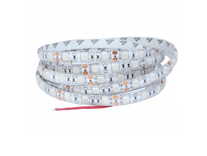 Taśma 300 LED SMD5050 IP65 wodoodporna żółta 1m