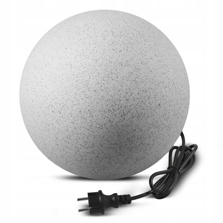 Lampa wbijana ogrodowa kula E27 Kamień 30cm