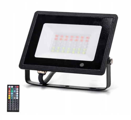 Naświetlacz Aigostar RGB 20W IP65 Reflektor LED + Pilot