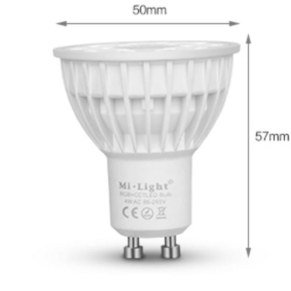 Milight 4W RGB+CCT GU10 żarówka LED WiFi Spotlight FUT103