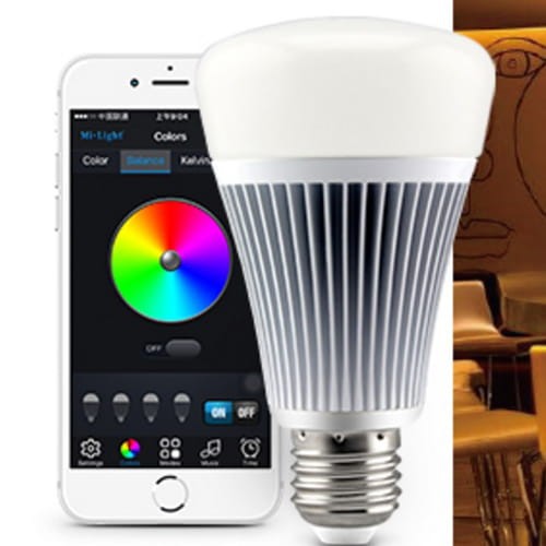 Milight Bluetooth 8W RGB+CCT E27 żarówka LED FUT070