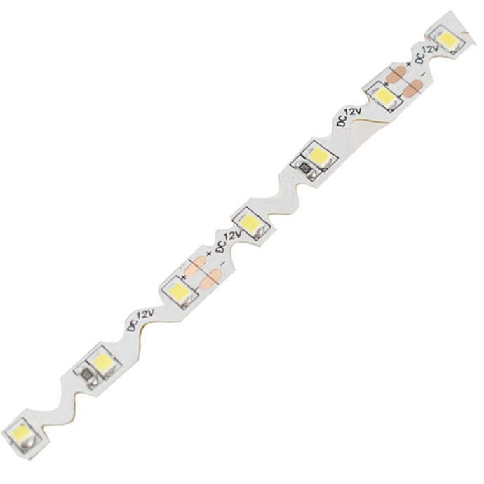 Taśma S-shape LED wyginana SMD2835 IP20 biała zimna 5m