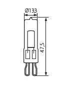 Żarówka G9 Kanlux Glass 2W Zimna CW
